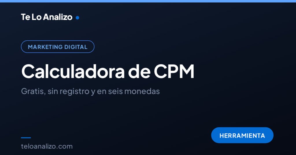 Calculadora de CPM gratis