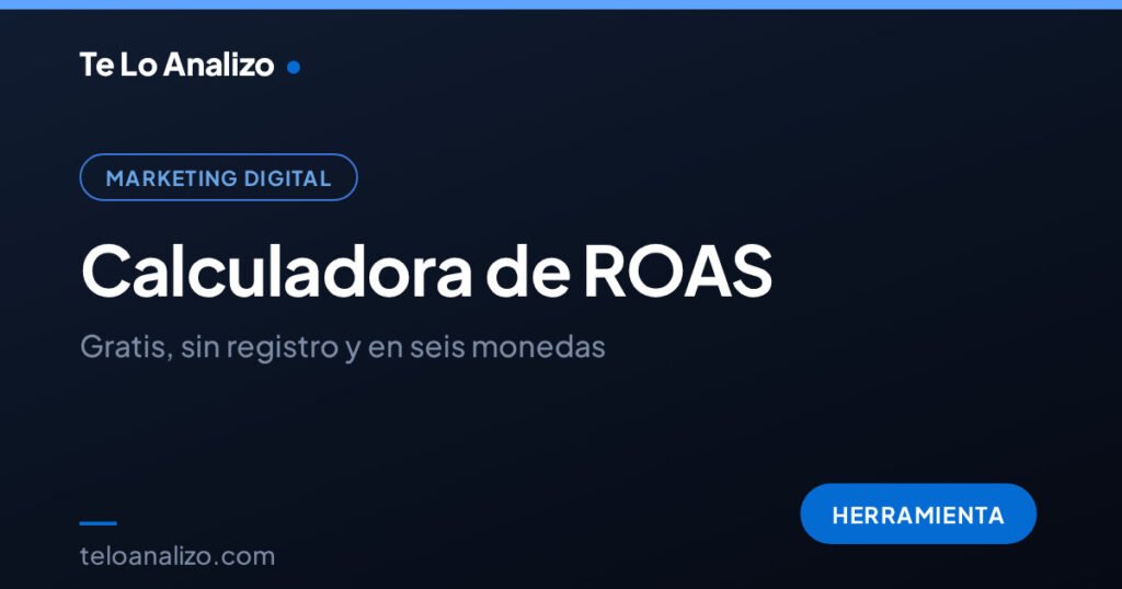 Calculadora de ROAS gratis