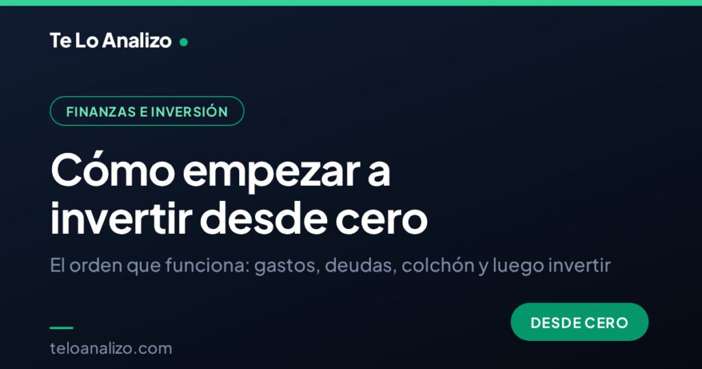 Cómo empezar a invertir desde cero