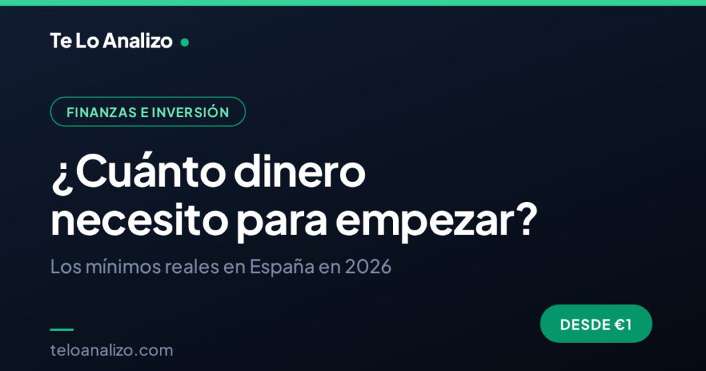 ¿Cuánto dinero necesito para empezar a invertir?